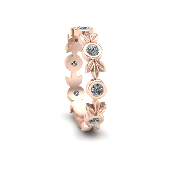 Floral wedding band 1