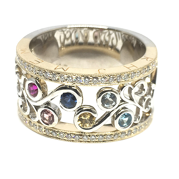 Unique store family rings